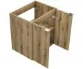 Kúpeľňová skrinka pod umývadlo NOVA OAK polica 50 cm