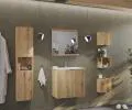 Kúpeľňová skrinka pod umývadlo NOVA OAK polica 60 cm