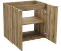 Kúpeľňová skrinka pod umývadlo NOVA OAK polica 60 cm