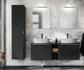 Kúpeľňová vysoká skrinka SANTA FE BLACK