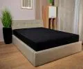 Plachta JERSEY s gumou 80x200 cm ČIERNA