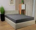 Plachta JERSEY s gumou 200x200 cm TMAVOSIVÁ