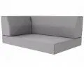 Rohový polster na záhradný nábytok 120x78x15 cm ŠEDÁ