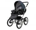 Kočík 3v1 BabyLux Margaret Exclusive Black Grey