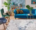 Koberec NICOLA Blue Gray 80 x 150 cm