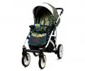 Kočík 2v1 BabyLux White Lux Gold Marble