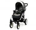 Kočík 3v1 BabyLux White Lux Grey Marble