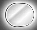 Zrkadlo LED APOLLO BLACK 90x70cm