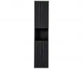 Kúpeľňová vysoká skrinka NOVA BLACK 140 cm