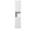 Kúpeľňová vysoká skrinka NOVA WHITE 140 cm