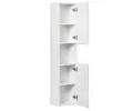 Kúpeľňová vysoká skrinka NOVA WHITE 140 cm
