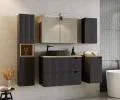 Kúpeľňová skrinka pod pracovnú dosku NOVA BLACK D2 30cm