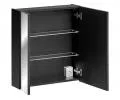 Kúpeľňová skrinka so zrkadlom SANTA FE BLACK 60cm