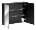 Kúpeľňová skrinka so zrkadlom SANTA FE BLACK 80cm
