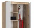 Šatníková skriňa s otočnými dverami 90cm sonoma / biela