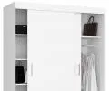 Šatníková skriňa s posuvnými dverami 150 cm MONO biela