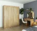 Šatníková skriňa s posuvnými dverami 150 cm MONO dub sonoma