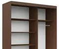 Šatníková skriňa s posuvnými dverami 150 cm MONO wenge