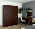 Šatníková skriňa s posuvnými dverami 150 cm MONO wenge