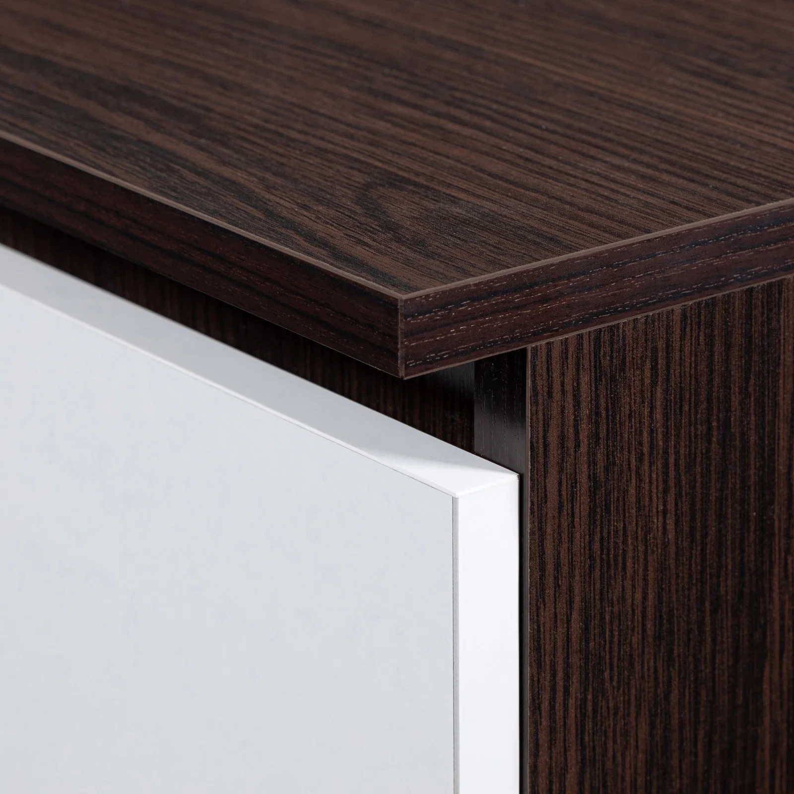 Šatníková skriňa s otočnými dverami 90 cm wenge / biela