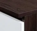 Šatníková skriňa s otočnými dverami 90 cm wenge / biela