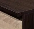 Šatníková skriňa s otočnými dverami a zrkadlom 90 cm wenge / sonoma