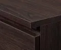 Šatníková skriňa s otočnými dverami a zrkadlom 90 cm wenge