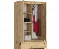 Šatníková skriňa s otočnými dverami 90cm dub artisan