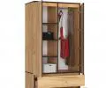 Šatníková skriňa s otočnými dverami 90cm dub craft