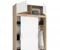 Šatníková skriňa s posuvnými dverami a nástavcom150cm MONO dub sonoma / biela