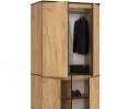 Šatníková skriňa s otočnými dverami 90cm 4D dub craft