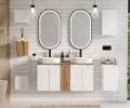 Kúpeľňová skrinka pod umývadlo NOVA WHITE D2 50 cm
