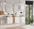 Kúpeľňová skrinka pod umývadlo NOVA WHITE D2 50 cm