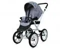 Kočík 2v1 BabyLux ROSSO SILVER LEAF