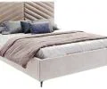 Čalúnená posteľ ELEGANTE 90x200 Béžová Paris s úložným priestorom kovový rošt