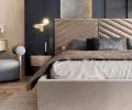 Čalúnená posteľ ELEGANTE 90x200 Béžová Paris s úložným priestorom kovový rošt