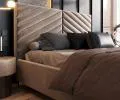 Čalúnená posteľ ELEGANTE 90x200 Béžová Paris s úložným priestorom kovový rošt