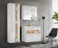 Kúpeľňová zrkadlová skrinka BAHAMA WHITE 80 cm