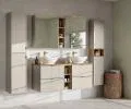 Kúpeľňová skrinka BELLA CASHMERE 100cm + doska + regál