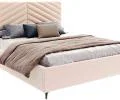 Čalúnená posteľ ELEGANTE 180x200 Krémová Paris s úložným priestorom kovový rošt