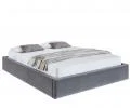 Čalúnená posteľ ORLANDO 140x200 Tmavo sivá Trinity s úložným priestorom kovový rošt