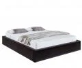 Čalúnená posteľ ORLANDO 160x200 Čierná Trinity s úložným priestorom kovový rošt