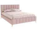 Čalúnená posteľ FRASCA 160x200 Růžová Boucle