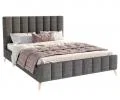 Čalúnená posteľ FRASCA 180x200 Grafit Boucle