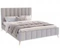 Čalúnená posteľ FRASCA 140x200 Sivá Boucle
