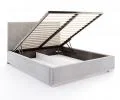 Čalúnená posteľ LUCERNA 90x200 Šedá Trinity s úložným priestorom kovový rošt