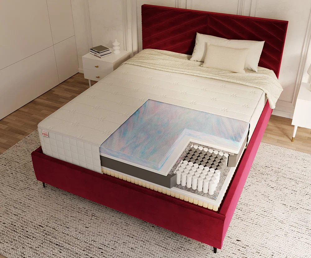 Taštičkový matrac LUMINO SILVERCARE 80x200 cm 29 cm