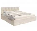 Čalúnená posteľ MIRAGE 120x200 Krémová Trinity s úložným priestorom kovový rošt
