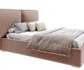 Čalúnená posteľ BRISTOL 140x200 Hnědá Trinity s úložným priestorom kovový rošt