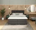 Čalúnená posteľ LINCOLN 160x200 so zdvižným roštom grafit